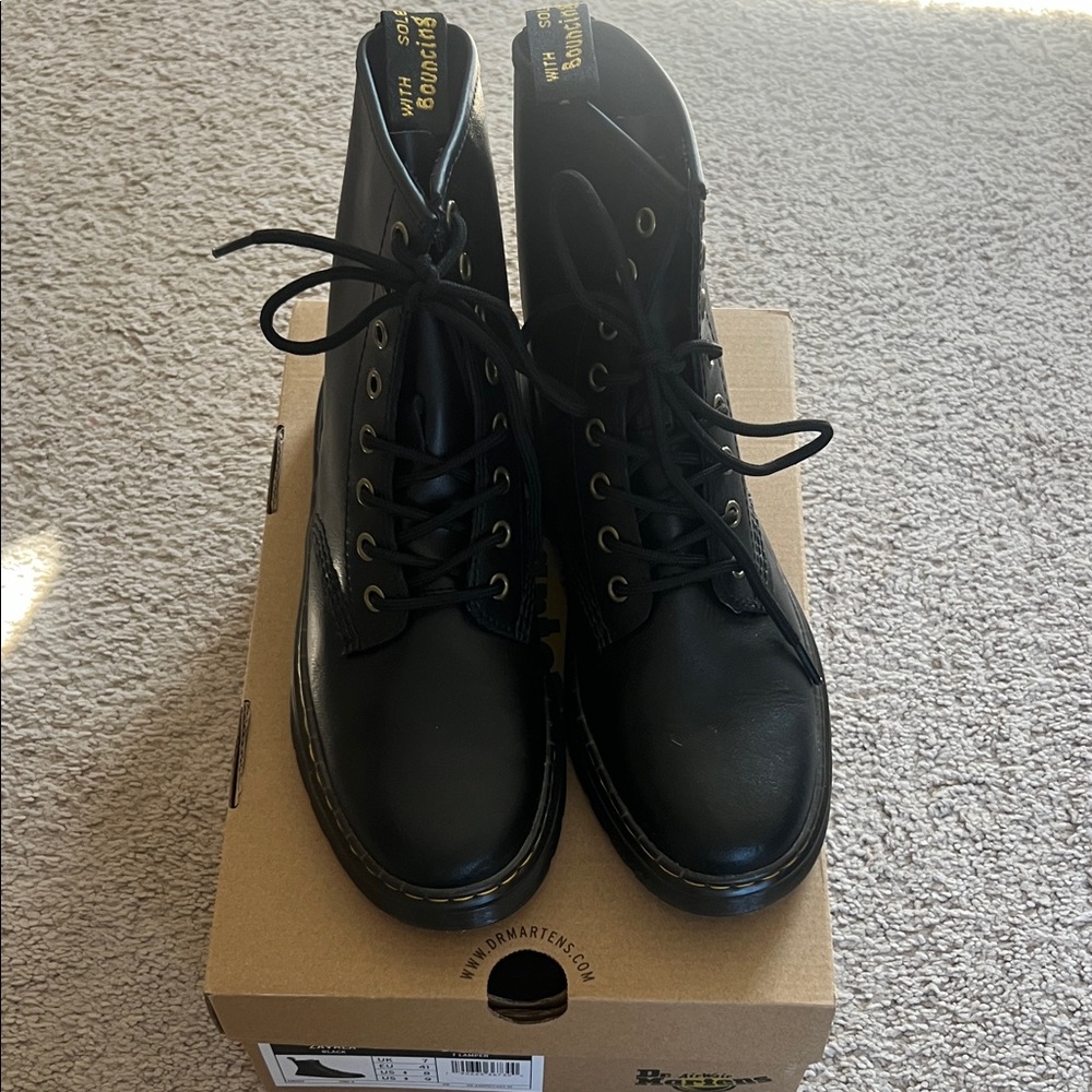Dr. Martens Black Lace-Up Boots